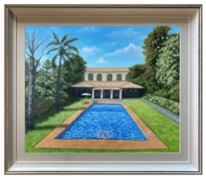 'A Portrait of the Artists Wife'. Framed original painting.