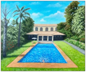 'A Portrait of the Artists Wife'. Original painting.