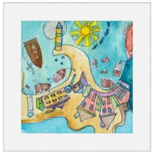 'Down by the Sea'. Mary Rudkin @cafecreate.