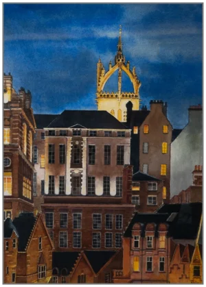 'Edinburgh, Eventide'. Art Prints by Morton Murray.