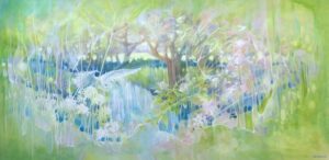 'A Quiet Drama'. A large original painting by Gill Bustamante.