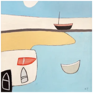 'Hauled Out'.Original Painting by Malcolm Taylor