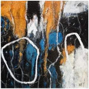 'Wipe Out'. A small original painting by Malcolm Taylor.