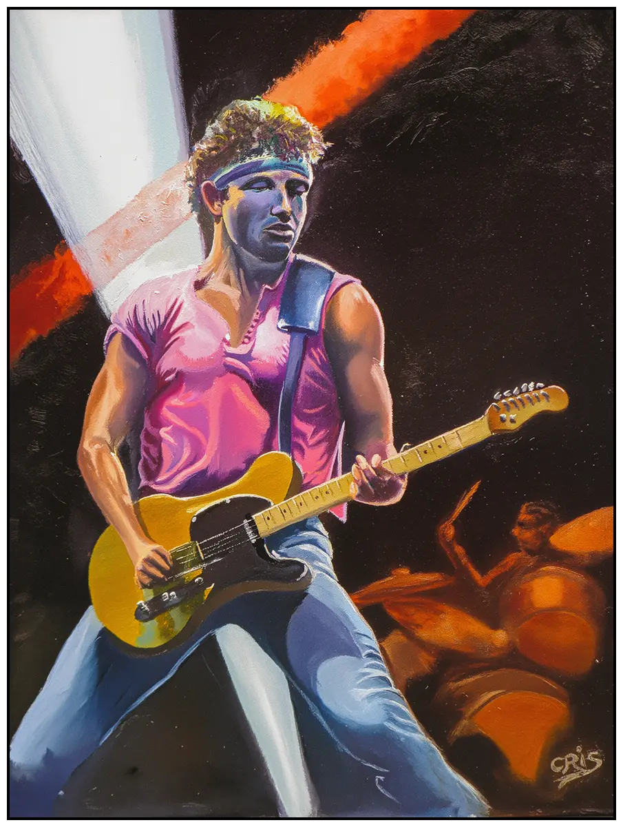 'Springsteen - Born in the USA'. Art prints by by Chris Rowe