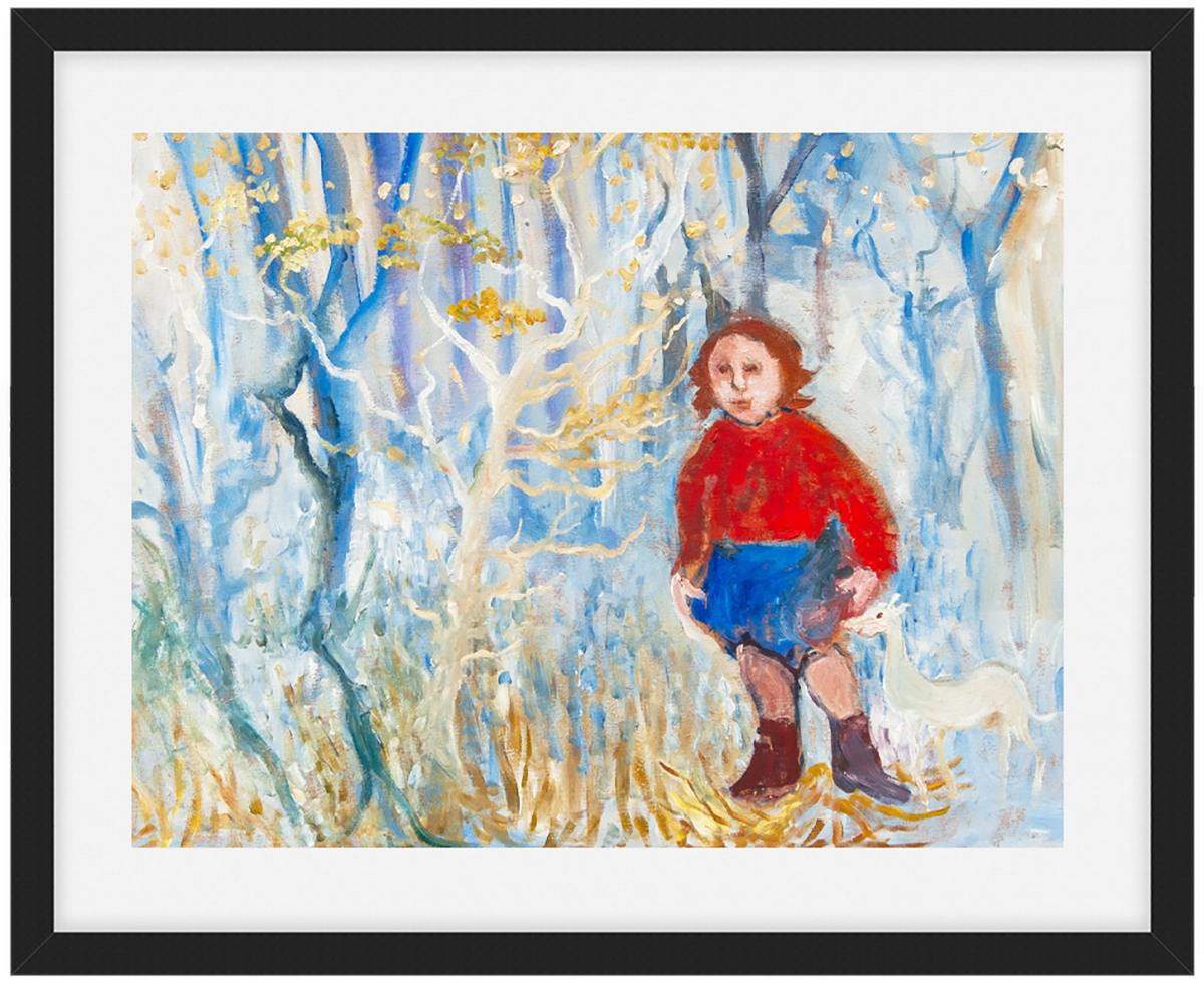 'Little Red Riding Hood' Kate Collins. Framed and mounted art print.