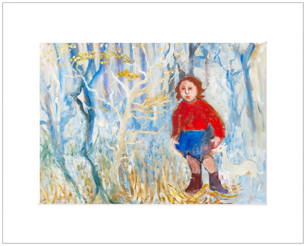 'Little Red Riding Hood' Kate Collins. Mounted art print.