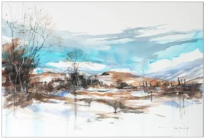 'Moorland:Approaching Rain', Gerry Halpin. Art Print only.