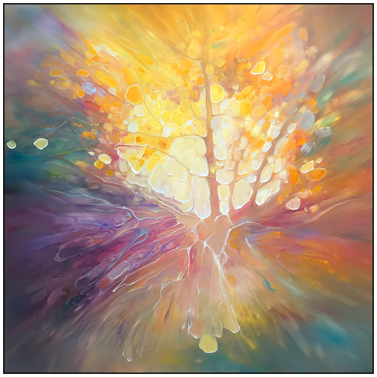 'Autumn Beckons'. Art prints by Gill Bustamante.