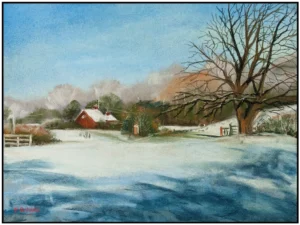 'Carvers Farm, Cuerden' Pat Richardson Original Painting