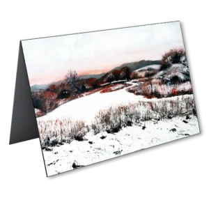 'Kem Mill Lodge, Winter' Pat Richardson Artcard