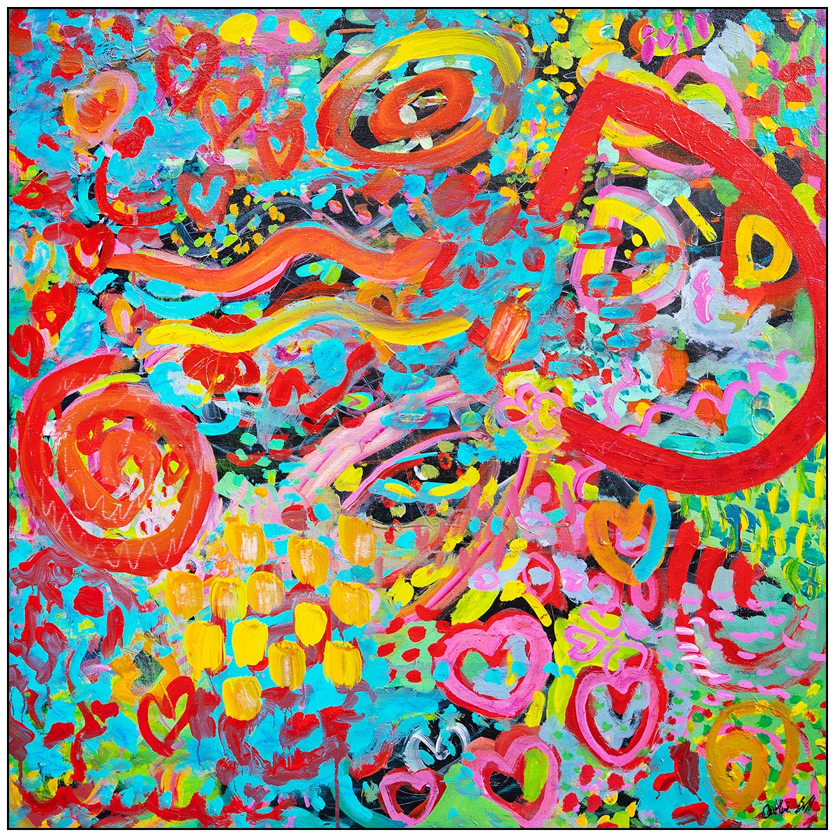'English Love'. An original Painting by Caroline Boff.
