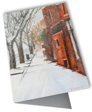'Terraced Row', Art card by Pat Richardson.