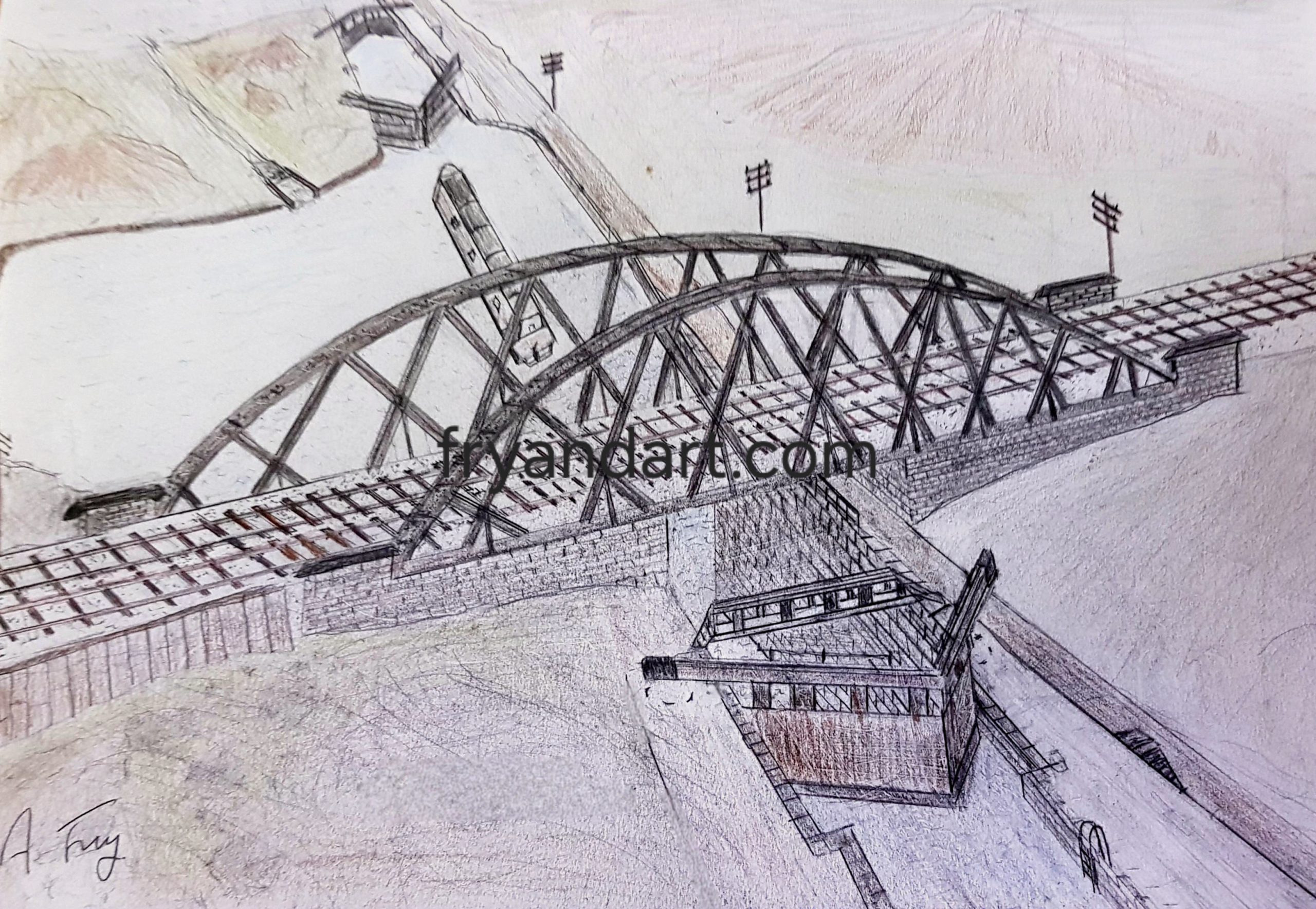 Bowstring Truss Bridge