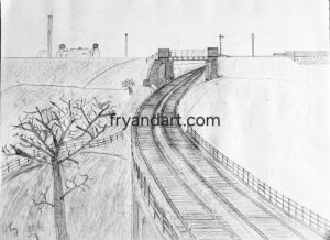 Douglas Valley Railway Viaduct - Original drawing