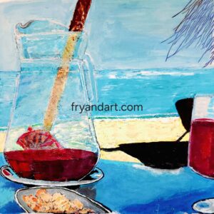 Sangria Beach - Original painting