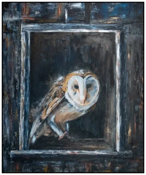 'Urban House Hunting'. Original painting.