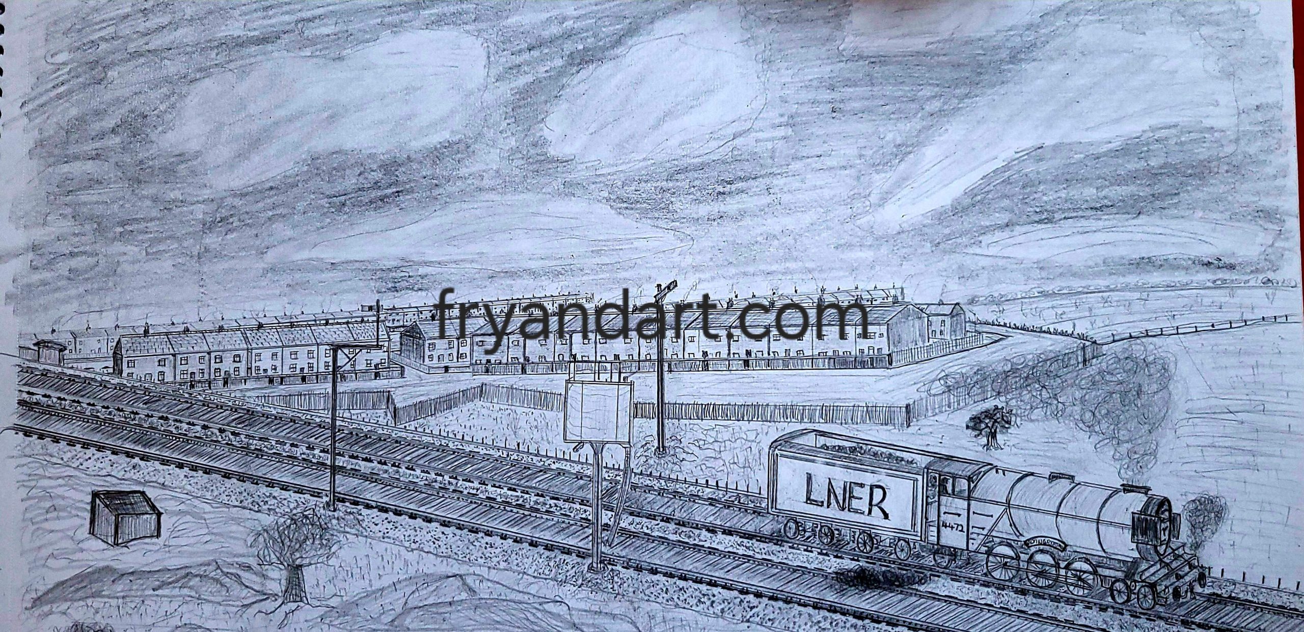 Steam Locomotive - Original Sketch