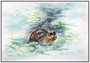 'Celia Seal', Helen worthington. Original painting.