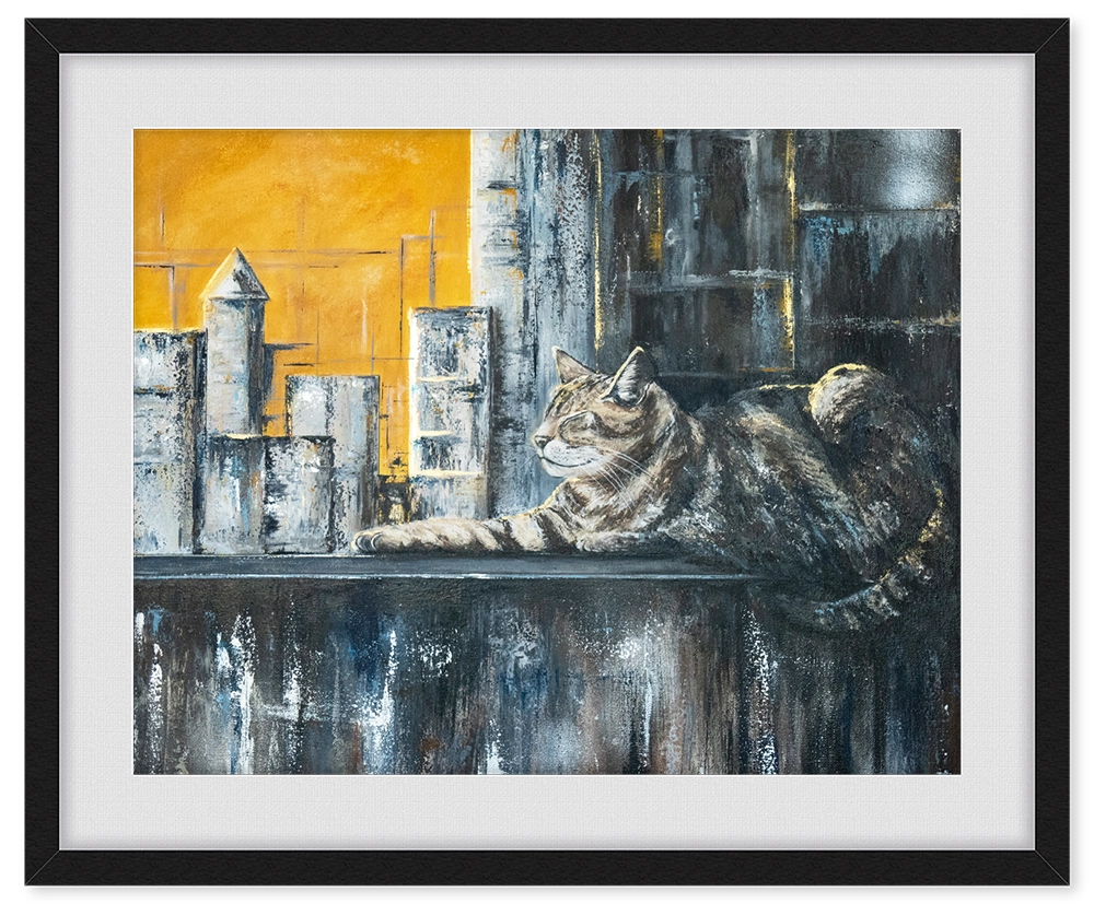 'King of the Urban Jungle', Framed and mounted Fine Art Print.