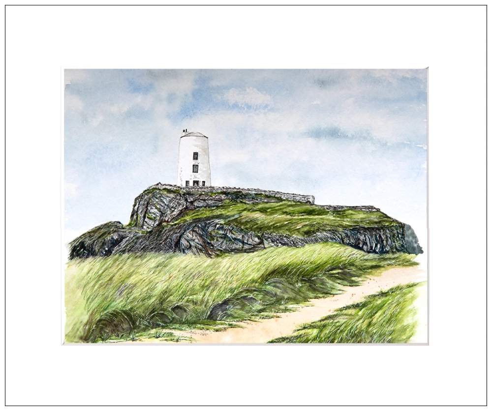 'The Lighthouse'. Mounted fine art print.