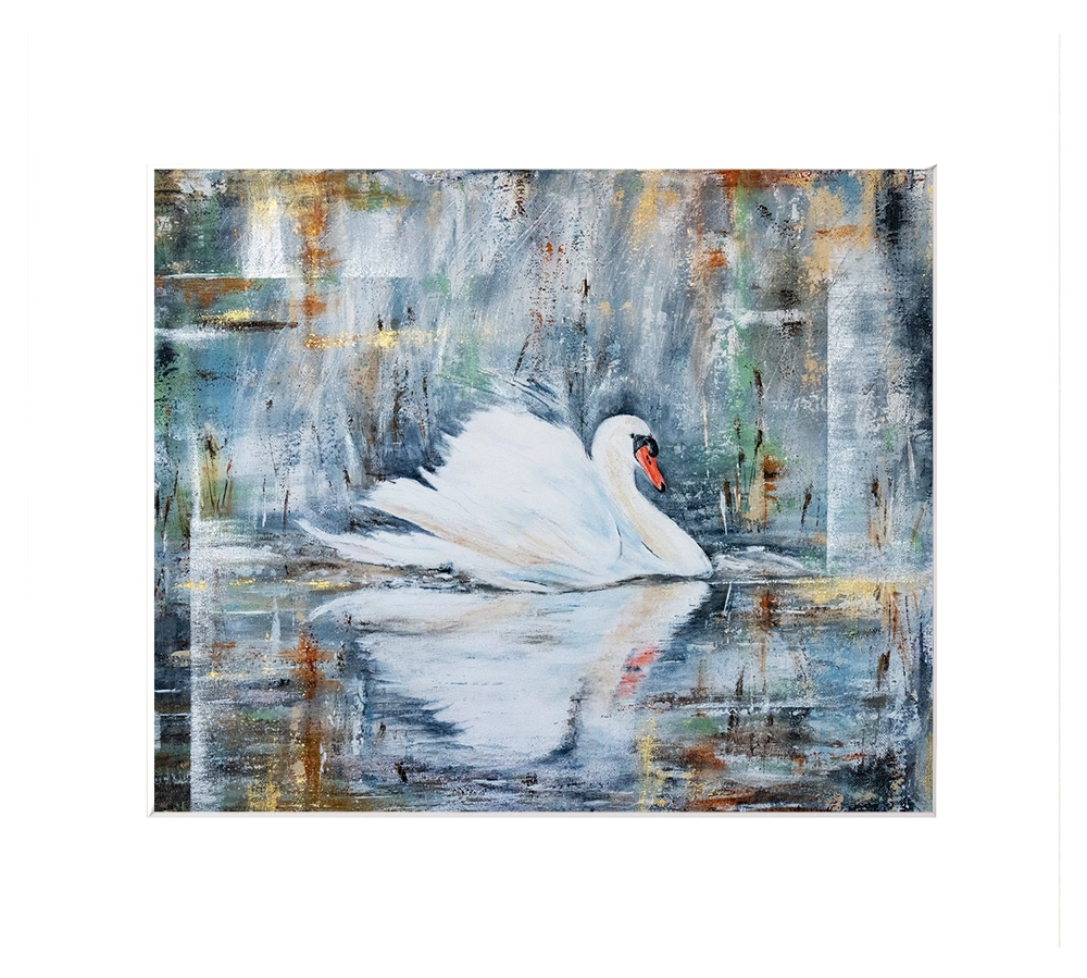 'Urban Reflections', Mounted art print.
