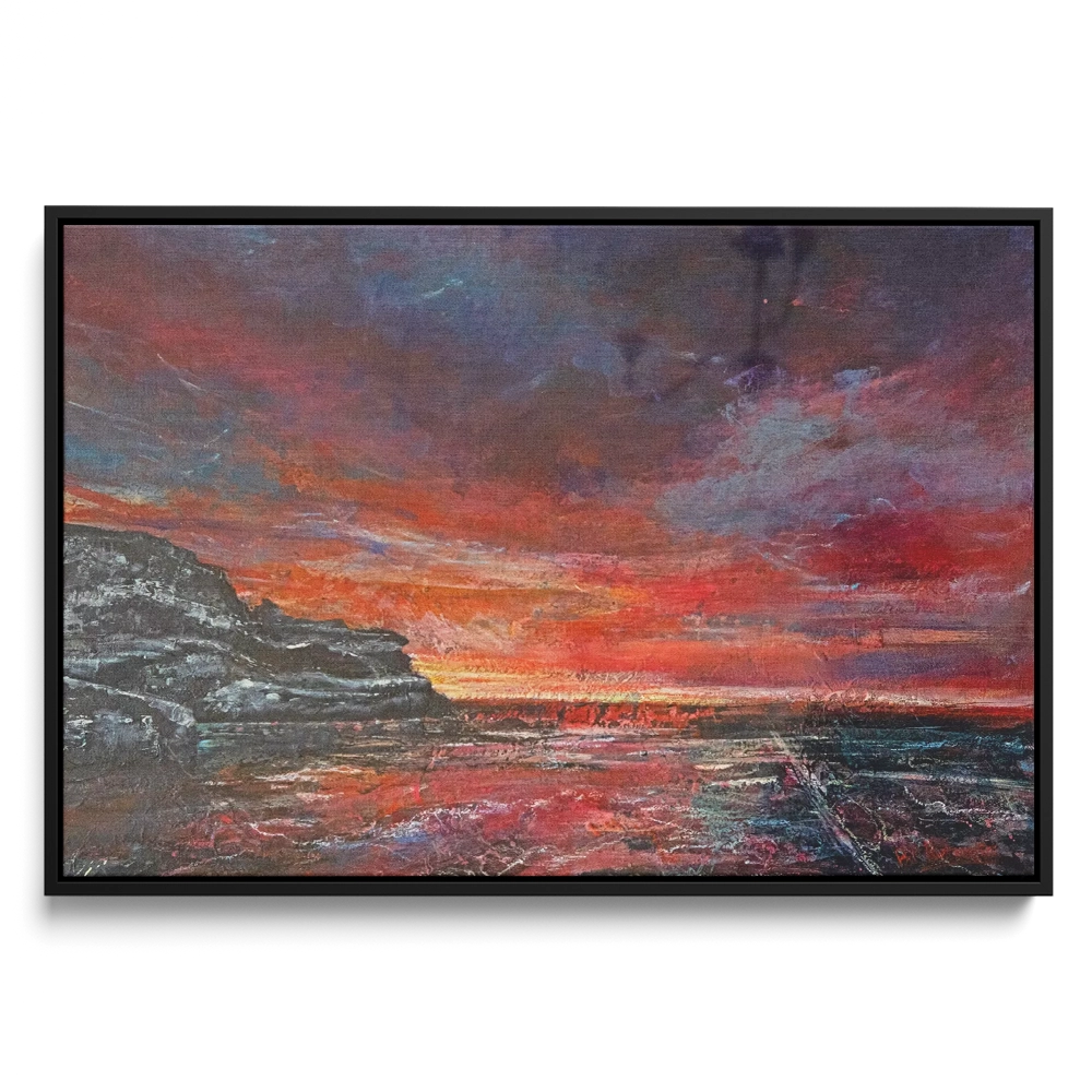 'Aurora' Pat Richardson Black Framed Canvas Artwork