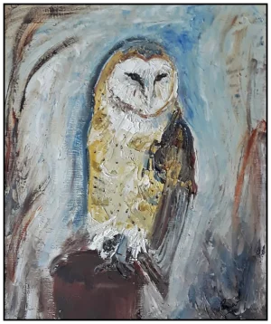'Barn Owl' Pam Wakefield Original Painting