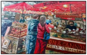 'Borough Market' Pat Richardson Original Painting