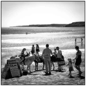 'Donkey Rides, Scarborough Beach' David Ruaux Original Photo