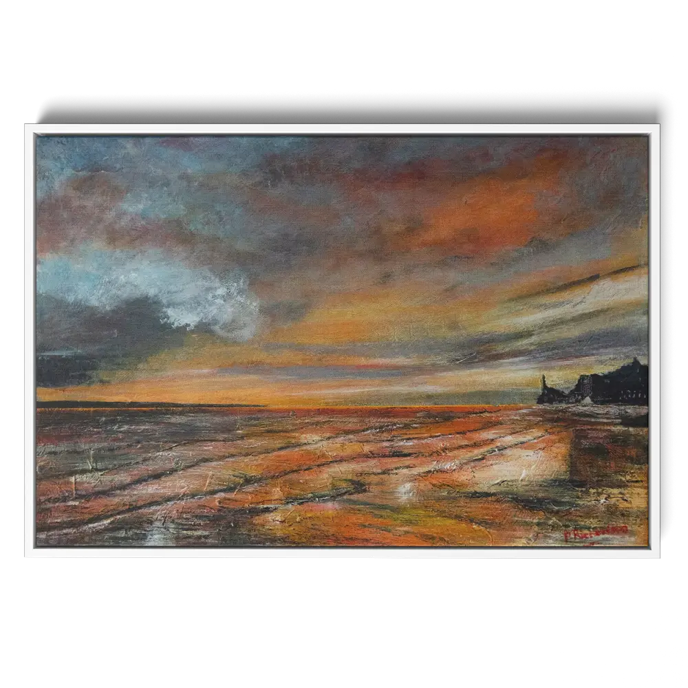 'Eventide' Pat Richardson White Framed Canvas Artwork