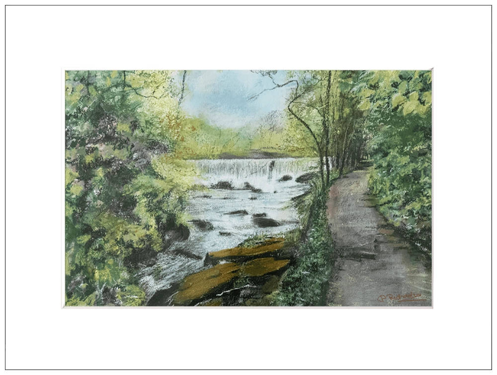 'Houghton Bottoms' Pat Richardson Mounted Artwork