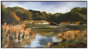 'Kem Mill Lodge, Autumn' Pat Richardson Original Painting