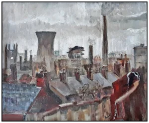 'Old Town' Pam Wakefield Original Painting