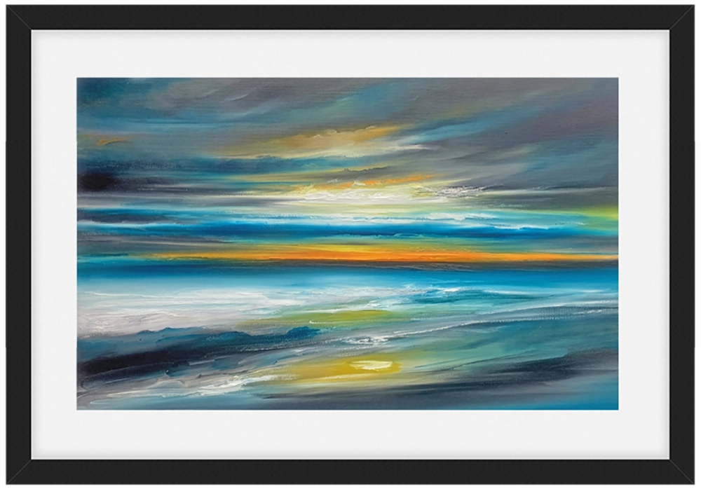 'Songs to the Siren', Julia Everett. Mounted and framed fine art print.