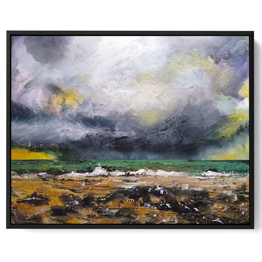 'Storm Rolling In' Pat Richardson Black Framed Canvas Artwork