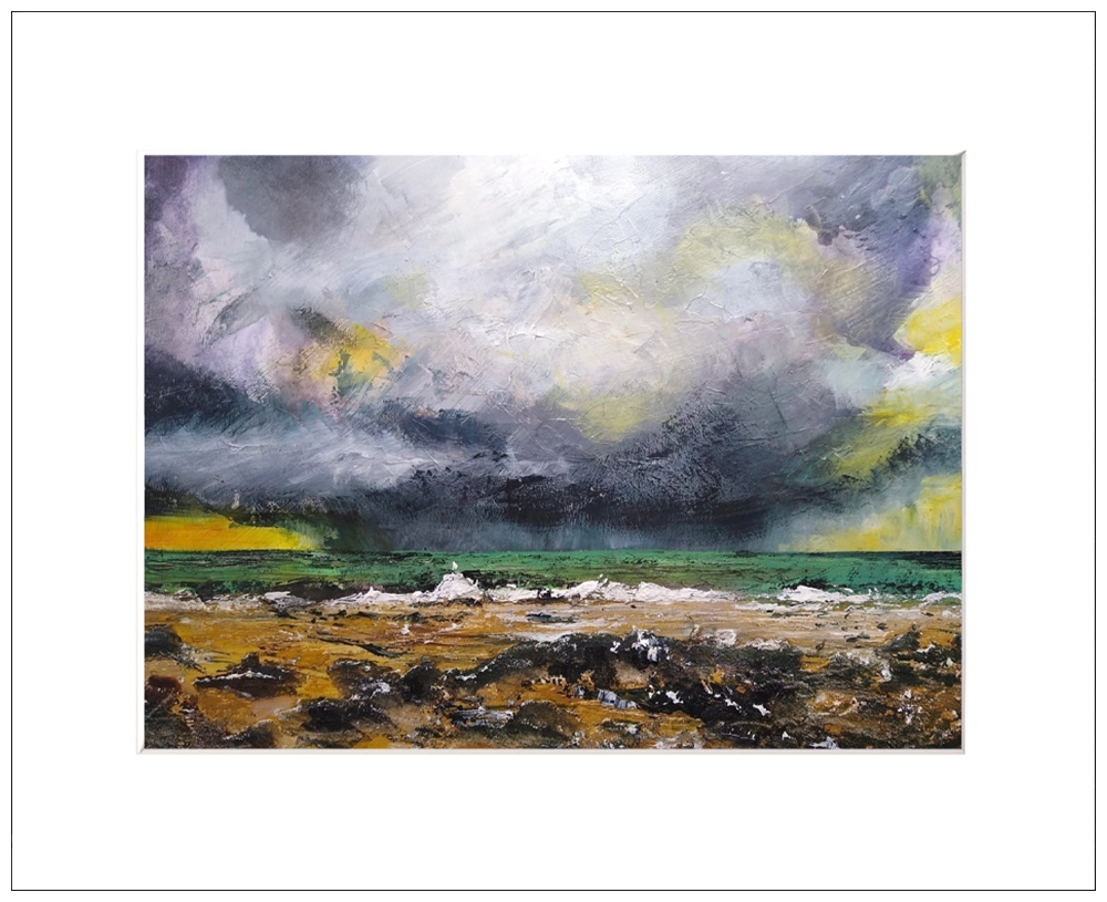 'Storm Rolling In' Pat Richardson Mounted Artwork