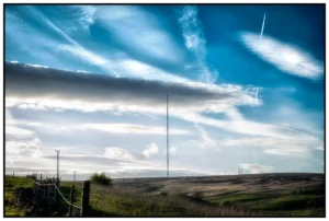 'The TV Mast Winter Hill' David Ruaux Original Photo