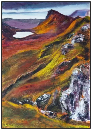 'Upland Fells Tarn' Pat Richardson Original Painting