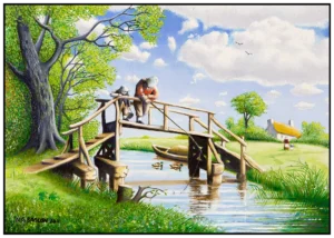 'The Angler', Neil Baglow after Ostade.