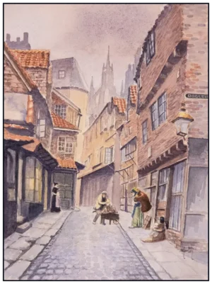 'Dog Leap Stairs, Newcastle', original. by Morton Murray