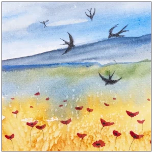 'Poppy Meadow II' by Rosie Rimmer.