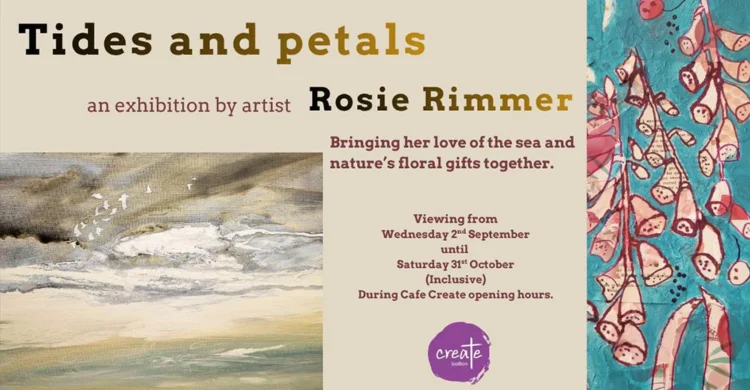 Rosie Rimmer's 'Tides and Petals' Exhibition at Create Bolton.